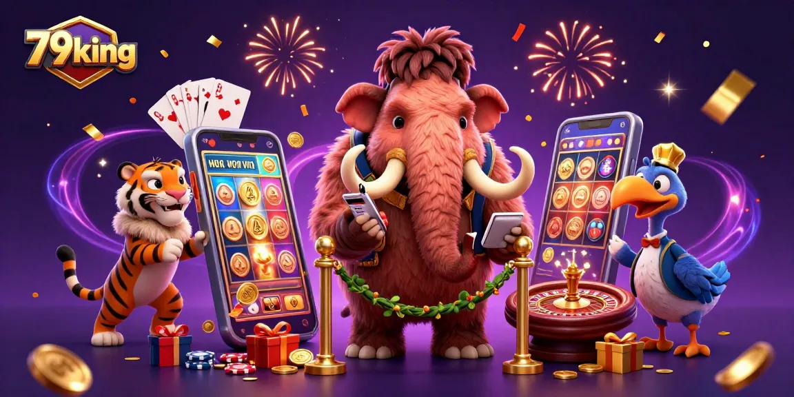 Experience winning excitement at 79king with a vibrant casino scene featuring unique characters and dynamic gaming elements.