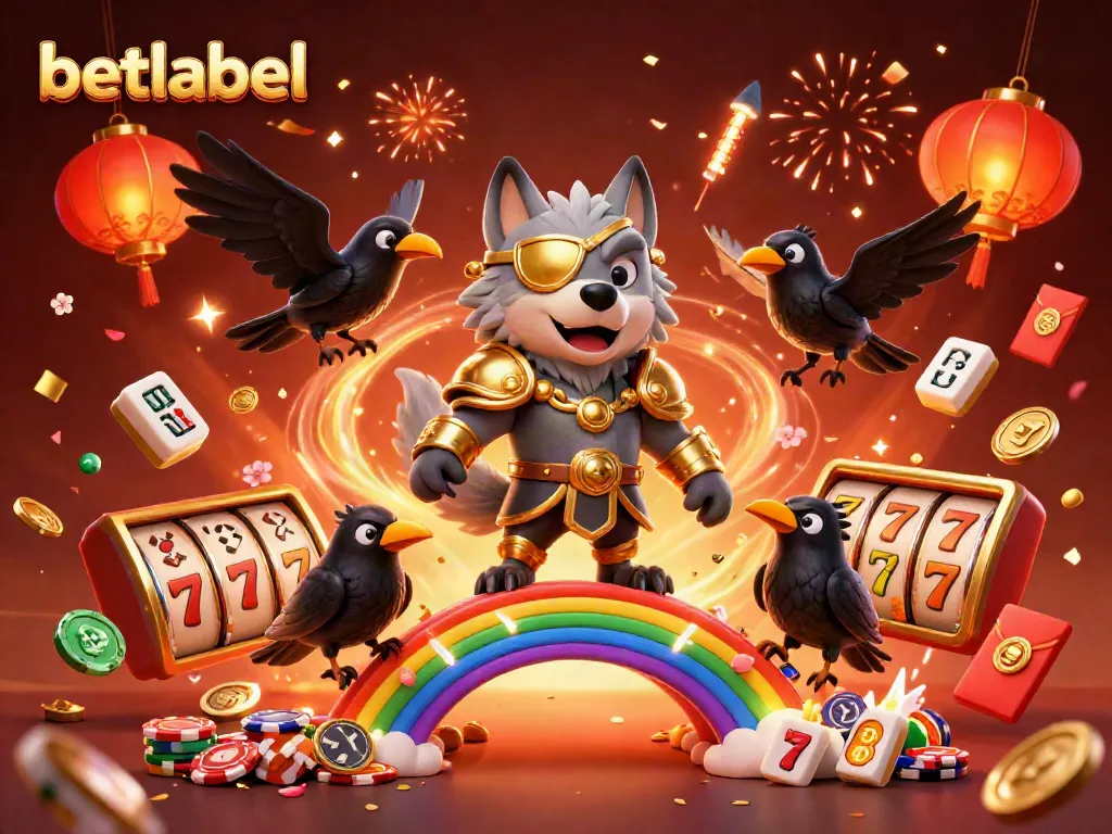 Experience vibrant gameplay at betlabel with Odin and his ravens amidst casino excitement.