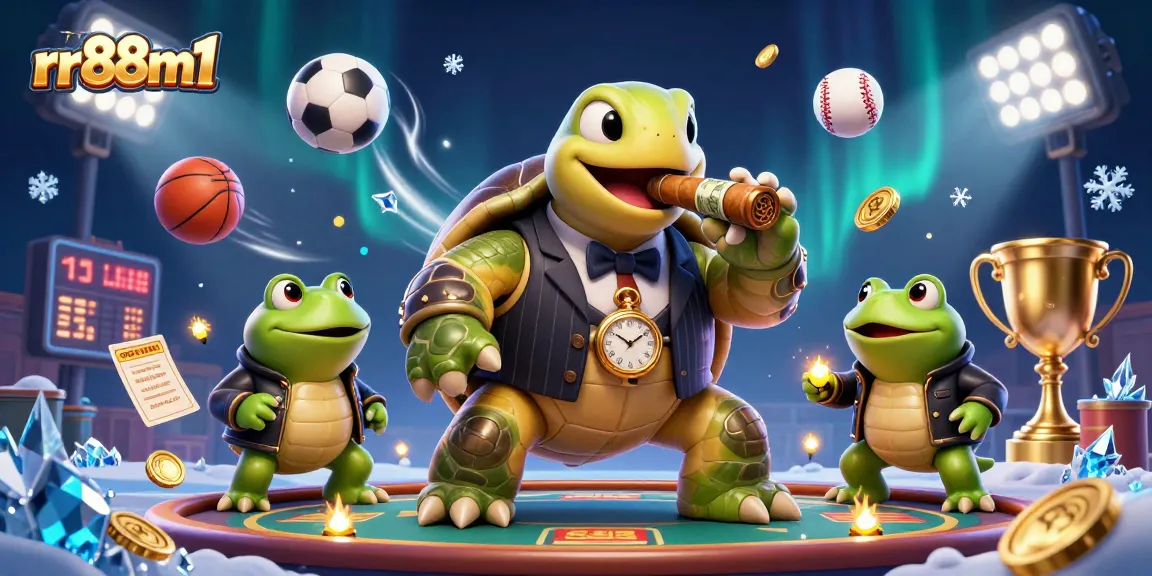 Experience thrilling gameplay at rr88m1 with vibrant casino action featuring a quirky mobster turtle and dynamic gaming elements.