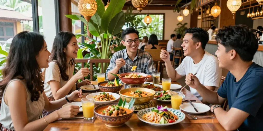 Delicious Thai dishes at Rokok88 restaurant showcasing authentic flavors.