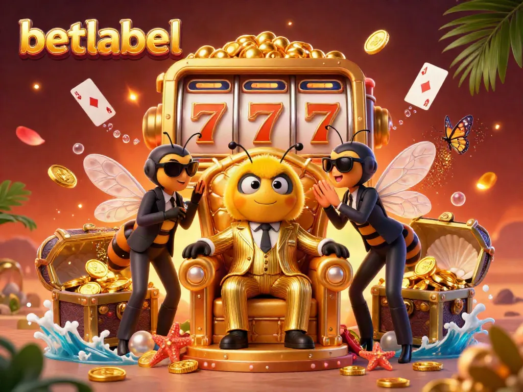Experience the excitement of Betlabel with a vibrant 3D casino illustration featuring thrilling gaming elements.